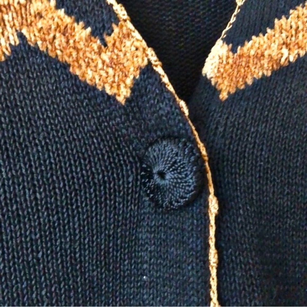 Vintage 90s Victoria Harbour Cat Cardigan Whimsigoth Cottagecore Soft Knit Sz M - Picture 6 of 13